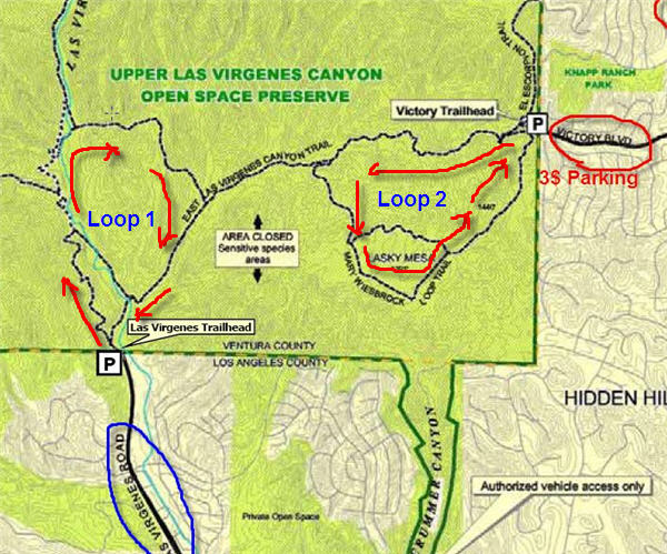 las virgenes trail