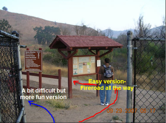 trail head for hikers