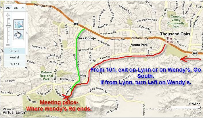 directions to wendy rd potrero rd